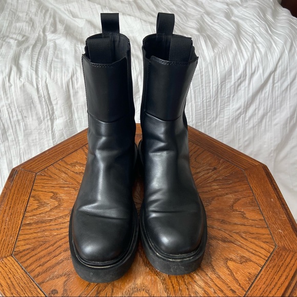 H&M Chunky Chelsea Platform Slip On Boots - Picture 3 of 6